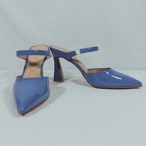 TORGEIS Women's Faux Mid Heeled Sandals - Lilac - Size 8.5 || New in box